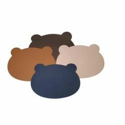 Coupon ???? Babycure Bear Placemats | Zwart & Cognac | Dubbelzijdig | Kunstleer | Tafel Onderlegger | Tafelgerij Voor Kinderen | Leuk Kado Om Te Geven! ???? -Tefal Shop 550x410 2