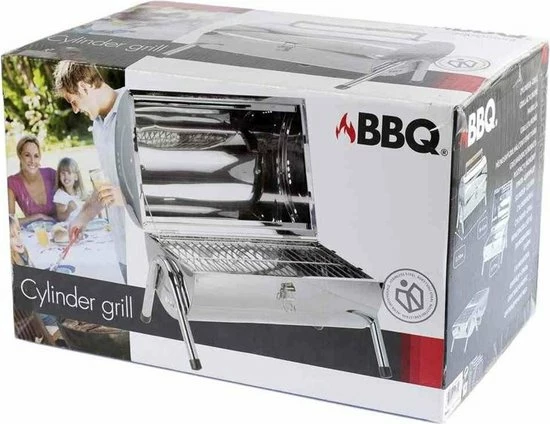 Beste Pirce ❤️ BBQ Collection Houtskoolbarbecue - Cilinder - Chroom ???? 4 Beste Pirce ❤️ BBQ Collection Houtskoolbarbecue - Cilinder - Chroom ???? - Afbeelding 4