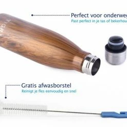 Korting ???? TIGR The Original - Drinkfles - Thermosfles - RVS - 500ml - Bruin Hout - Met Afwasborstel ???? 10 Korting ???? TIGR The Original - Drinkfles - Thermosfles - RVS - 500ml - Bruin Hout - Met Afwasborstel ???? -Tefal Shop 550x425 9