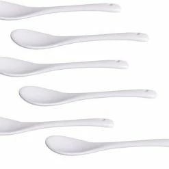 Beste deal ✨ Merkloos Lepels | Wit | Porselein | 12,5 Cm | 6 Stuks ❤️