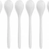 Hete verkoop ⌛ Cosy&Trendy 12x Eierlepeltjes Wit Kunststof 13 Cm - Keukengerei - Keukenbenodigdheden - Bestek - Lepels/lepeltjes Voor Koffie/thee/dessert/eieren ????