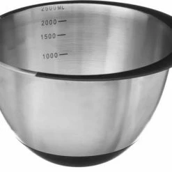 Flash-uitverkoop ???? Secret De Gourmet Beslagkom/mengkom RVS Met Antislip - 2,2L - Keukenbenodigdheden - Serveerschalen/saladeschalen ????