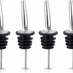 Begroting ???? Merkloos Premium RVS Schenktuit - Schenkdoppen - Wijn - Fles - Cocktail - 4 Stuks ????