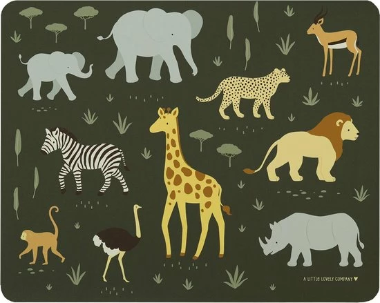 Beste Pirce ???? Placemat Voor Kinderen: Savanne - A Little Lovely Company ???? 1 Beste Pirce ???? Placemat Voor Kinderen: Savanne - A Little Lovely Company ????
