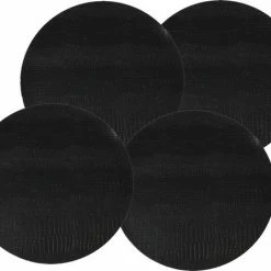 Kopen ✔️ Merkloos 4x Stuks Ronde Placemats Zwart Slangenprint 38 Cm Van Kunststof - Borden Onderleggers ????