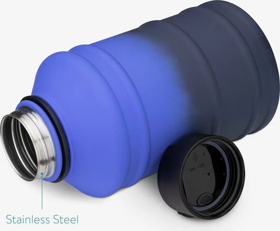 Kopen ???? Navaris Enkelwandige Waterfles Van Rvs - Drinkfles - 2L - Extra Grote Roestvrijstalen Fles Met Drinkdop - Ideaal Tijdens Het Sporten - BPA-vrij ???? 4 Kopen ???? Navaris Enkelwandige Waterfles Van Rvs - Drinkfles - 2L - Extra Grote Roestvrijstalen Fles Met Drinkdop - Ideaal Tijdens Het Sporten - BPA-vrij ???? - Afbeelding 4