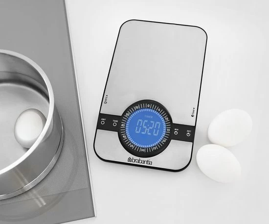 Gloednieuw ⭐ Brabantia Profile Keukenweegschaal - Rechthoekig - Met Kookwekker - RVS ???? 13 Gloednieuw ⭐ Brabantia Profile Keukenweegschaal - Rechthoekig - Met Kookwekker - RVS ???? - Afbeelding 13