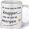 Beste deal ???? Kimano Mok Bedrukt Met Grappige Tekst | Ik Word Met De Dag Knapper..nu Al Zin In Morgen | Cadeaumok Voor Collega | Vriend | Man | Vrouw | Beste Vriendin | Leuk Cadeautje Met Humor Kopen ????