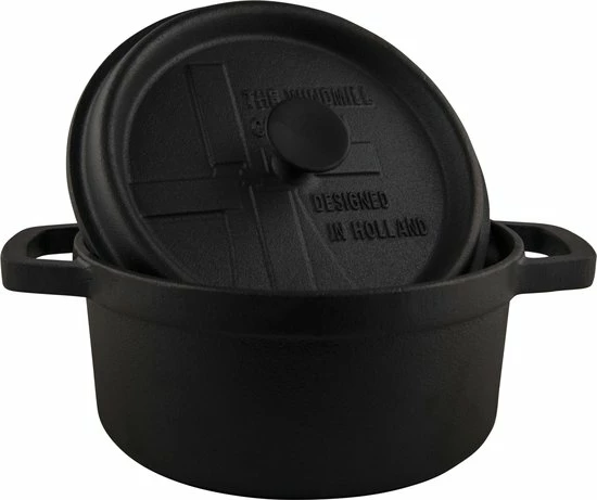 Nieuw ⭐ The Windmill BBQ Pan S 2 Ltr - Gietijzeren Pan Met Deksel En Een Vlakke Bodem ???? 11 Nieuw ⭐ The Windmill BBQ Pan S 2 Ltr - Gietijzeren Pan Met Deksel En Een Vlakke Bodem ???? - Afbeelding 11