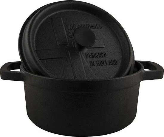 Nieuw ⭐ The Windmill BBQ Pan S 2 Ltr - Gietijzeren Pan Met Deksel En Een Vlakke Bodem ???? 1 Nieuw ⭐ The Windmill BBQ Pan S 2 Ltr - Gietijzeren Pan Met Deksel En Een Vlakke Bodem ????