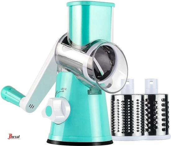 Begroting ???? Borvat® | Premium Spiraalrasp - 3-in-1 Roterende Groentesnijder – Roterende Kaasrasp ❤️ 3 Begroting ???? Borvat® | Premium Spiraalrasp - 3-in-1 Roterende Groentesnijder – Roterende Kaasrasp ❤️ - Afbeelding 3