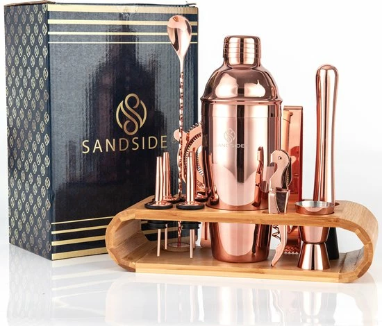 Beste recensies van ❤️ Sandside TIP: Cocktail Set Premium – Cocktailset 12-Delig Met Bamboe Standaard – Cocktailshaker 750ml – Rose – Luxe Giftbox ⌛ 1 Beste recensies van ❤️ Sandside TIP: Cocktail Set Premium – Cocktailset 12-Delig Met Bamboe Standaard – Cocktailshaker 750ml – Rose – Luxe Giftbox ⌛