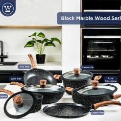 Beste deal ???? Westinghouse Pannenkoekenpan Inductie - 26cm Crêpe Maker - 7 Gaten Pancakepan - Omeletpan - Omeletmaker - Eierpan - Zwart Marmer Speciale Editie ???? -Tefal Shop 550x474 5