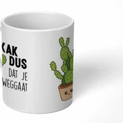 Kopen ???? OneMillionMugs Mok - Koffiemok - Spreuken - Quote - 'Kak Dus Dat Je Weggaat' - Baan - Mokken - 350 ML - Beker - Koffiemokken - Theemok - Sinterklaas Decoratie - Uitdeelcadeautjes Voor Kinderen - Schoencadeautjes Sinterklaas ????