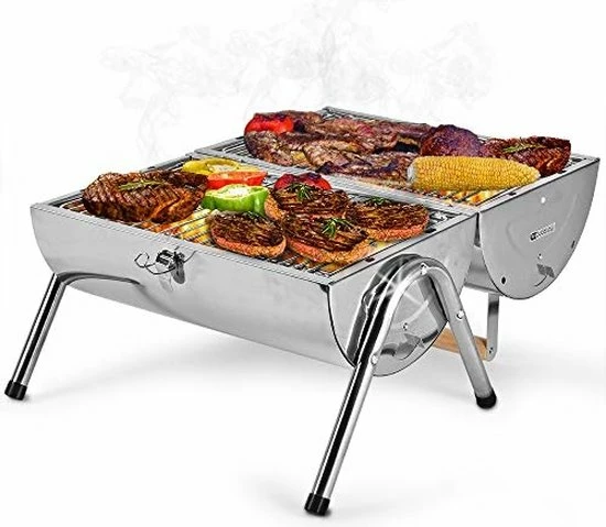 Beste Pirce ❤️ BBQ Collection Houtskoolbarbecue - Cilinder - Chroom ???? 7 Beste Pirce ❤️ BBQ Collection Houtskoolbarbecue - Cilinder - Chroom ???? - Afbeelding 7