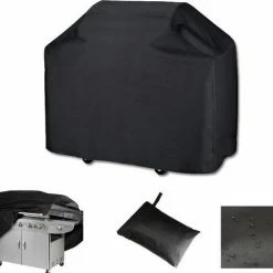 Nieuw ???? Merkloos Waterdichte Barbecue Hoes - 145 X 61 X 117 Cm - Zwart ????