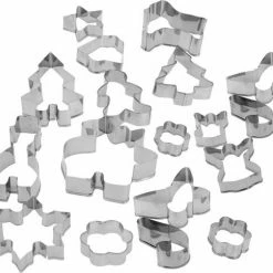 Flash-uitverkoop ???? Bellatio Decorations 15x Kerst Thema Koekvormpjes/uitsteek Vormpjes In Bewaarblik ⌛