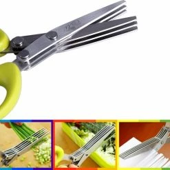 Hete verkoop ???? JCG Goods Kruidenschaar - Kruiden Knippen - Schaar - 4 Bladen - Groen ????