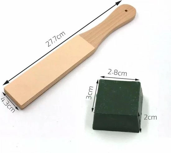 Goedkoopste ???? Merkloos B99 - Lederen Strop - Inc. Compound - Dubbelzijdig Fijn En Grof - Messenslijper - Mes / Messen / Scheermes ???? 4 Goedkoopste ???? Merkloos B99 - Lederen Strop - Inc. Compound - Dubbelzijdig Fijn En Grof - Messenslijper - Mes / Messen / Scheermes ???? - Afbeelding 4