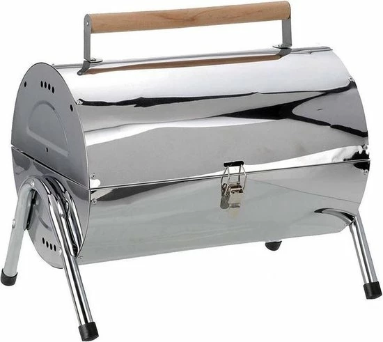 Beste Pirce ❤️ BBQ Collection Houtskoolbarbecue - Cilinder - Chroom ???? 6 Beste Pirce ❤️ BBQ Collection Houtskoolbarbecue - Cilinder - Chroom ???? - Afbeelding 6