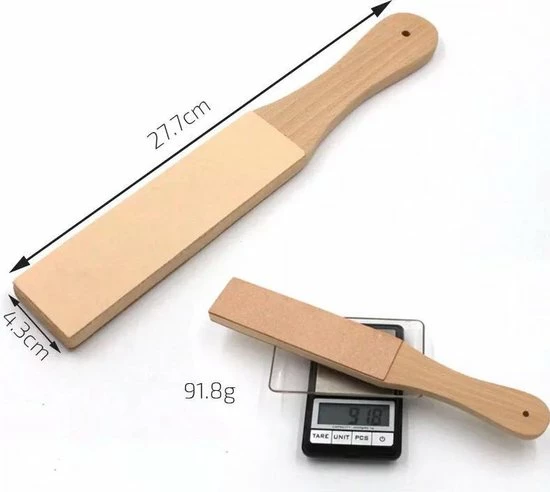 Goedkoopste ???? Merkloos B99 - Lederen Strop - Inc. Compound - Dubbelzijdig Fijn En Grof - Messenslijper - Mes / Messen / Scheermes ???? 5 Goedkoopste ???? Merkloos B99 - Lederen Strop - Inc. Compound - Dubbelzijdig Fijn En Grof - Messenslijper - Mes / Messen / Scheermes ???? - Afbeelding 5