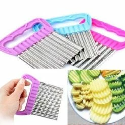 Goedkoopste ???? Freekook Aardappel Mesje - Ribbel Mesje - Keuken Accessoires - Schilmes - Frietsnijder- Decoratiemes Met Ribbels - Voor Ribbelfriet - Kartelmes - Groentesnijder ????