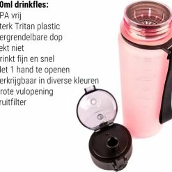 Goedkoopste ⭐ Drinkfles 500ml ROZE - Sport Bidon Drinkbus Water - Tritan Hoge Kwaliteit King Mungo ✨ 17 Goedkoopste ⭐ Drinkfles 500ml ROZE - Sport Bidon Drinkbus Water - Tritan Hoge Kwaliteit King Mungo ✨ -Tefal Shop 550x495 1