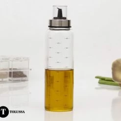 Nieuw ⌛ Tolussa Olijfolie Fles 500ML – Oliefles Glas Met Schenktuit – Anti-drup - Incl. Deksel ⌛ -Tefal Shop 550x499 8