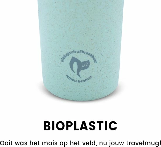 Gloednieuw ⭐ Ecofles - Thermosbeker - Travel Mug – Koffiebeker To Go – Duurzaam - Bioplastic - 450ml – Groen ???? 5 Gloednieuw ⭐ Ecofles - Thermosbeker - Travel Mug – Koffiebeker To Go – Duurzaam - Bioplastic - 450ml – Groen ???? - Afbeelding 5