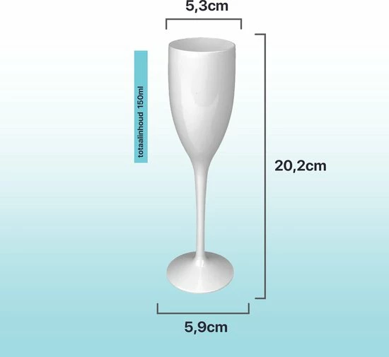Begroting ???? MyDrinkglass Plastic Champagne Glazen Reims Wit | Champagneglazen Plastic | 2 Stuks | Plastic Glazen | Zero Waste | Herbruikbaar | Onbreekbaar Champagneglas | 150 Ml | ❤️ 2 Begroting ???? MyDrinkglass Plastic Champagne Glazen Reims Wit | Champagneglazen Plastic | 2 Stuks | Plastic Glazen | Zero Waste | Herbruikbaar | Onbreekbaar Champagneglas | 150 Ml | ❤️ - Afbeelding 2