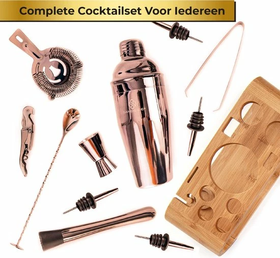 Beste recensies van ❤️ Sandside TIP: Cocktail Set Premium – Cocktailset 12-Delig Met Bamboe Standaard – Cocktailshaker 750ml – Rose – Luxe Giftbox ⌛ 5 Beste recensies van ❤️ Sandside TIP: Cocktail Set Premium – Cocktailset 12-Delig Met Bamboe Standaard – Cocktailshaker 750ml – Rose – Luxe Giftbox ⌛ - Afbeelding 5