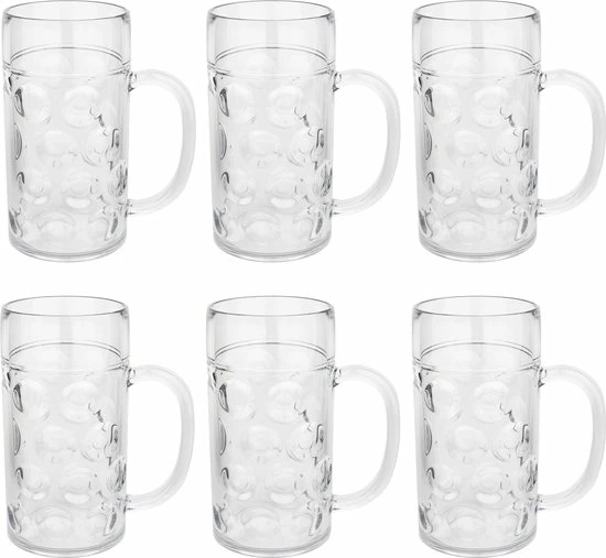 Nieuw ???? MyDrinkglass Plastic Bierpul | Bierpul Plastic | 6 Stuks | Oktoberfest | Plastic Glazen | Zero Waste | Herbruikbaar | Onbreekbare Bierpullen | 500 Ml | ???? 1 Nieuw ???? MyDrinkglass Plastic Bierpul | Bierpul Plastic | 6 Stuks | Oktoberfest | Plastic Glazen | Zero Waste | Herbruikbaar | Onbreekbare Bierpullen | 500 Ml | ????