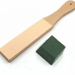 Goedkoopste ???? Merkloos B99 - Lederen Strop - Inc. Compound - Dubbelzijdig Fijn En Grof - Messenslijper - Mes / Messen / Scheermes ????