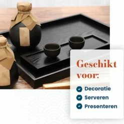 Gloednieuw ???? MIRO. MIRO Houten Dienblad Vierkant - Decoratieve Dienbladen - Serveerblad - Sierblad - 36 X 36 CM - Zwart ???? 13 Gloednieuw ???? MIRO. MIRO Houten Dienblad Vierkant - Decoratieve Dienbladen - Serveerblad - Sierblad - 36 X 36 CM - Zwart ???? -Tefal Shop 550x509 4