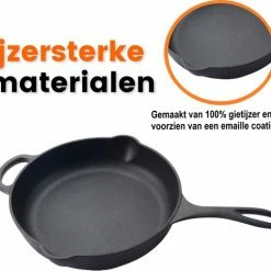 Kopen ⌛ Kicinn Koekenpan - Gietijzer - Koekenpan Inductie - Skillet Koekenpan - Geëmailleerd - Incl. Accessoires - Ø 27 ???? 10 Kopen ⌛ Kicinn Koekenpan - Gietijzer - Koekenpan Inductie - Skillet Koekenpan - Geëmailleerd - Incl. Accessoires - Ø 27 ???? -Tefal Shop 550x511 5