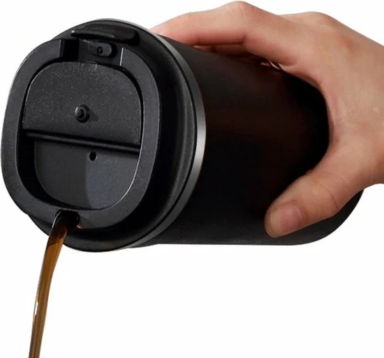 Top 10 ⭐ REGENTECH® Koffiebeker To Go - RVS Thermosbeker - Drinkfles - Herbruikbare Koffiebeker - 500 Ml - Zwart ⭐ 5 Top 10 ⭐ REGENTECH® Koffiebeker To Go - RVS Thermosbeker - Drinkfles - Herbruikbare Koffiebeker - 500 Ml - Zwart ⭐ - Afbeelding 5
