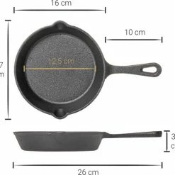 Uitgang ???? Blackwell Koekenpannenset - Gietijzer - ø 16, 20 En 25 Cm - Zonder Anti-aanbaklaag ???? 16 Uitgang ???? Blackwell Koekenpannenset - Gietijzer - ø 16, 20 En 25 Cm - Zonder Anti-aanbaklaag ???? -Tefal Shop 550x514 1