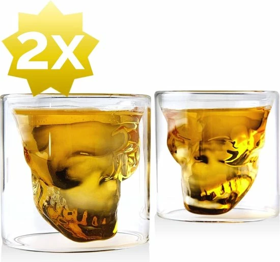 Beste recensies van ❤️ HomeShopXL Skull Glazen - Design Schedel Whiskey Glas - Set Van 2 Whiskeyglazen - 100ML Per Stuk - Borrel Party Feest Glazen ???? 1 Beste recensies van ❤️ HomeShopXL Skull Glazen - Design Schedel Whiskey Glas - Set Van 2 Whiskeyglazen - 100ML Per Stuk - Borrel Party Feest Glazen ????
