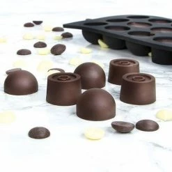 Gloednieuw ⭐ Boska Choco Bonbon DIY Set - Maak Je Eigen Bonbons - Siliconen Mal - Zwart ???? -Tefal Shop 550x516