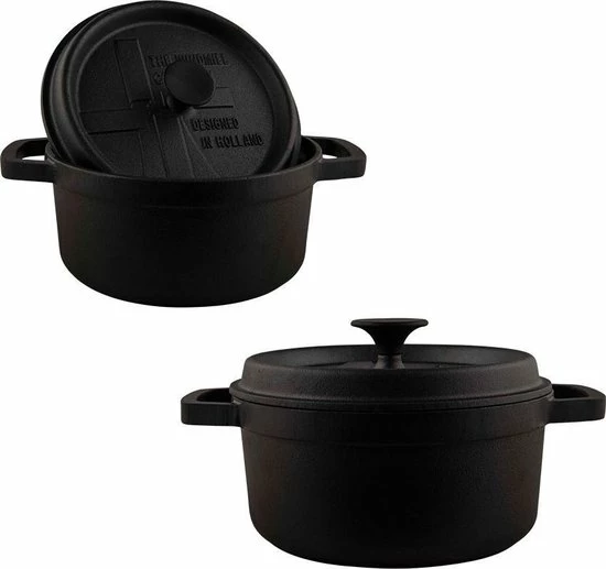 Nieuw ⭐ The Windmill BBQ Pan S 2 Ltr - Gietijzeren Pan Met Deksel En Een Vlakke Bodem ???? 5 Nieuw ⭐ The Windmill BBQ Pan S 2 Ltr - Gietijzeren Pan Met Deksel En Een Vlakke Bodem ???? - Afbeelding 5