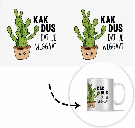Kopen ???? OneMillionMugs Mok - Koffiemok - Spreuken - Quote - 'Kak Dus Dat Je Weggaat' - Baan - Mokken - 350 ML - Beker - Koffiemokken - Theemok - Sinterklaas Decoratie - Uitdeelcadeautjes Voor Kinderen - Schoencadeautjes Sinterklaas ???? 4 Kopen ???? OneMillionMugs Mok - Koffiemok - Spreuken - Quote - 'Kak Dus Dat Je Weggaat' - Baan - Mokken - 350 ML - Beker - Koffiemokken - Theemok - Sinterklaas Decoratie - Uitdeelcadeautjes Voor Kinderen - Schoencadeautjes Sinterklaas ???? - Afbeelding 4