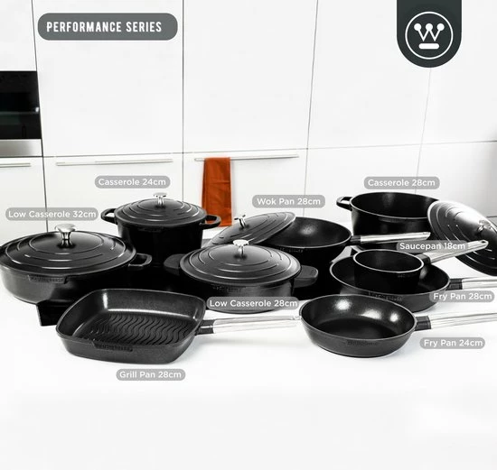 Beste deal ???? Westinghouse Performance Series - Hapjespan Inductie Met Deksel - 32cm Sauteerpan - Oven Geschikt - Zwart ???? 6 Beste deal ???? Westinghouse Performance Series - Hapjespan Inductie Met Deksel - 32cm Sauteerpan - Oven Geschikt - Zwart ???? - Afbeelding 6