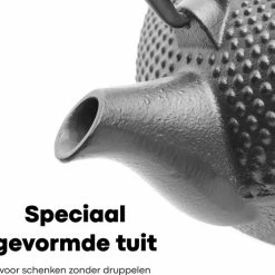 Hete verkoop ✔️ Vatten® - Theepot Gietijzer - Incl. RVS Theefilter - 1.5L - Zwart ???? 9 Hete verkoop ✔️ Vatten® - Theepot Gietijzer - Incl. RVS Theefilter - 1.5L - Zwart ???? -Tefal Shop 550x526 3