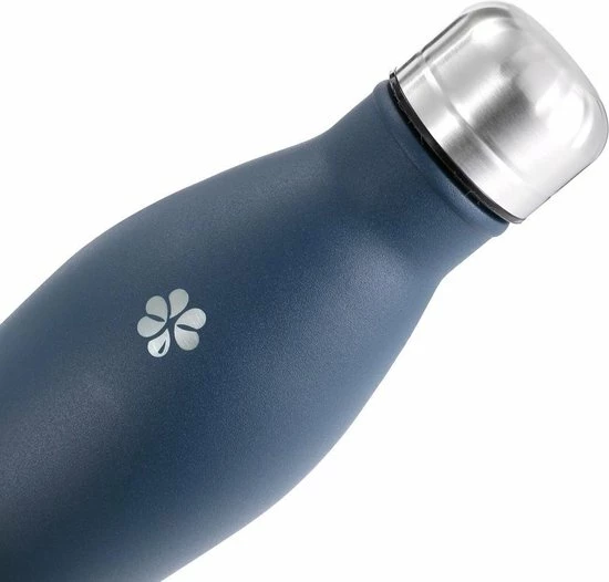 Beste deal ???? Juicy Blossom Drinkfles - 500ml - Stainless Steel Bottle - Roestvrij Staal - Waterfles - Drinkbus - Thermosfles (Nachtblauw) ???? 4 Beste deal ???? Juicy Blossom Drinkfles - 500ml - Stainless Steel Bottle - Roestvrij Staal - Waterfles - Drinkbus - Thermosfles (Nachtblauw) ???? - Afbeelding 4