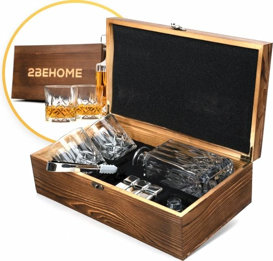 Aanbiedingen ???? 2BEHOME Whiskey Set Met Decanteer Karaf - Incl. 2 Whiskey Glazen En 6 Whiskey Stones En Luxe Geschenkdoos - Whisky - Cadeau Voor Man/vrouw ✨ 2 Aanbiedingen ???? 2BEHOME Whiskey Set Met Decanteer Karaf - Incl. 2 Whiskey Glazen En 6 Whiskey Stones En Luxe Geschenkdoos - Whisky - Cadeau Voor Man/vrouw ✨ - Afbeelding 2
