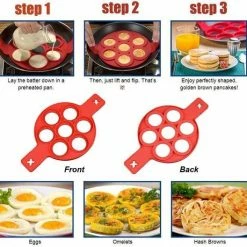 Groothandel ⌛ Merkloos Bakvorm Mini Pannenkoekjes - Siliconen - Rood ???? -Tefal Shop 550x528 2