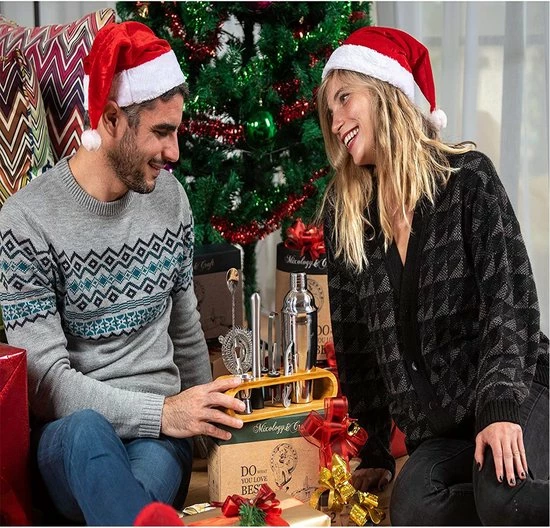 Aanbiedingen ???? SensaHome - 10-Delige Luxe Cocktail Shaker Set - Bartending Kit - 350 Ml - RVS - Inclusief Standaard - Lekvrij - Vaatwasser Bestendig - Cadeau Tip! ❤️ 3 Aanbiedingen ???? SensaHome - 10-Delige Luxe Cocktail Shaker Set - Bartending Kit - 350 Ml - RVS - Inclusief Standaard - Lekvrij - Vaatwasser Bestendig - Cadeau Tip! ❤️ - Afbeelding 3