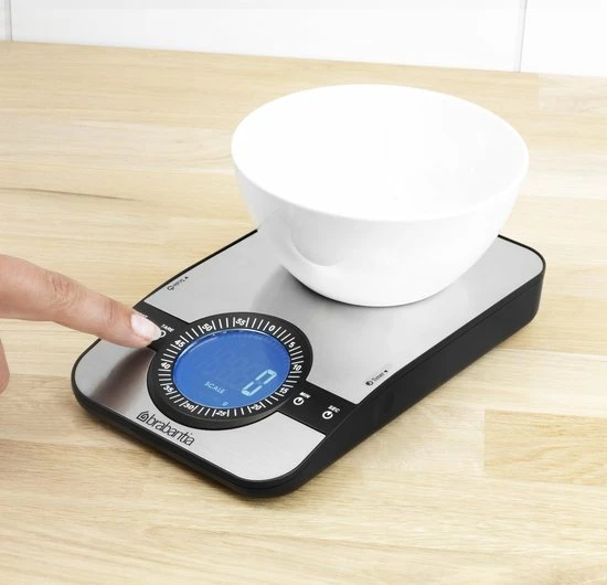 Gloednieuw ⭐ Brabantia Profile Keukenweegschaal - Rechthoekig - Met Kookwekker - RVS ???? 3 Gloednieuw ⭐ Brabantia Profile Keukenweegschaal - Rechthoekig - Met Kookwekker - RVS ???? - Afbeelding 3