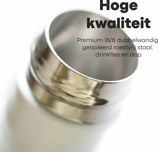 Nieuw ???? Vatten® Premium RVS Thermosfles - 500 Ml - Mat Zwart - Waterfles Met Rietje - Isoleerfles ???? 6 Nieuw ???? Vatten® Premium RVS Thermosfles - 500 Ml - Mat Zwart - Waterfles Met Rietje - Isoleerfles ???? - Afbeelding 6