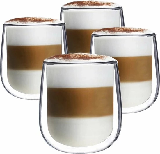 Coupon ???? Altom Design Luxe Dubbelwandige Koffieglazen - Cappuccino Glazen - Dubbelwandige Theeglazen - 350 ML - 4 Stuks ???? 1 Coupon ???? Altom Design Luxe Dubbelwandige Koffieglazen - Cappuccino Glazen - Dubbelwandige Theeglazen - 350 ML - 4 Stuks ????